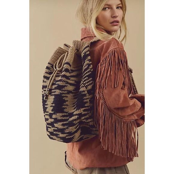 Free People Montana Crochet Backpack - Picture 1 of 7